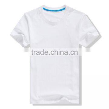 Wholesale Price Men Round Neck High Quality Blank White T-shirt photo-2