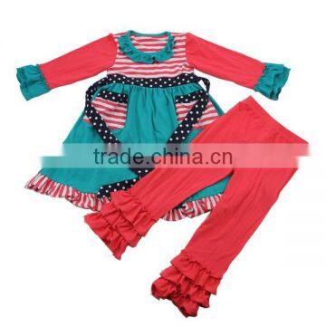 2015 childrens fall boutique clothing wholesale ruffled pants sets childrens clothing sets