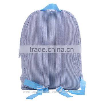 Monogrammed Toddle Seersucker Backpack photo-3