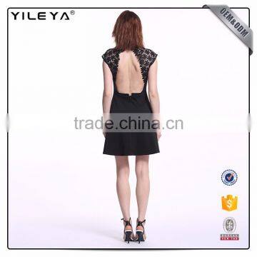 Black Color Pleated Sexy Backless African Evening Dresses From China photo-6