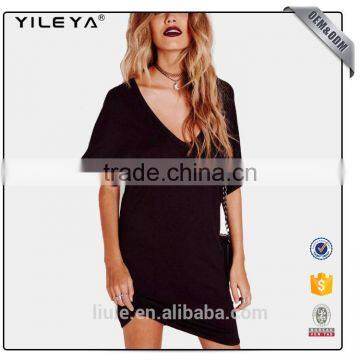 Summer Long Style Girl Tee Short Sleeve Custon Women Cotton t Shirt photo-2