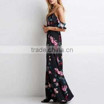 2017 New Chiffon One-piece Backless Ankle-length Long Dress photo-2