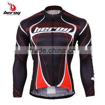 BEROY Free Design Thermal Cycle Shirt, Blue Dryfit Bicycle Cycling Jersey photo-3