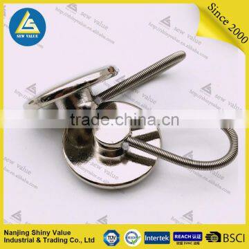 Easy fixed hign tension type with pit on the surface stype silver collar extenders in different sizes