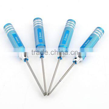 4PCS Hex Screw Driver Tool Kit For RC Helicopter Plane Transmitter Car Blue Brand New photo-3