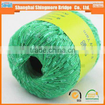 Fancy Yarn Manufacturer Hot Sales Oeko Tex 100 Quality Nylon Polyester Lurex Ladder Yarn With 50 Gram Balls