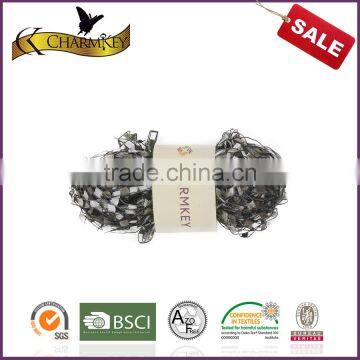 Fancy Yarns Factory Supply Colorful 100% Polyester Knitting Ladder Yarn Manufacturer Wholesale Space Dyed Knitting Yarn photo-2