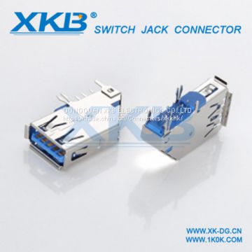 USB3.0 female sinking board USB3.0 female side insert