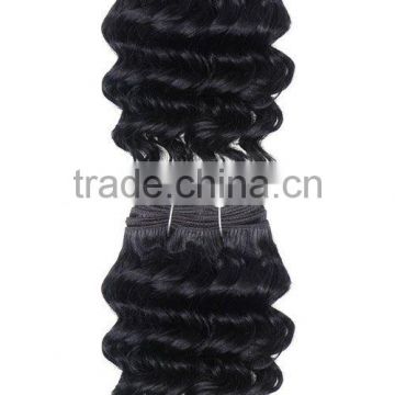 Indian human hair extensions/short deep curly remy hair weave extension