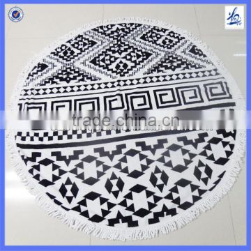 Very hot round beach towel with tassels