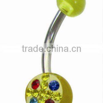 Jelly belly tunnel piercing jewelry