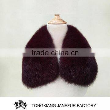 Newest Factory Direct Supply Fur Accessory Genuine Trimming Fox Fur Collar