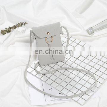 2017 New Handbag Embossed Ring Tassel Bag Shoulder Bag For Mobile Phone photo-6