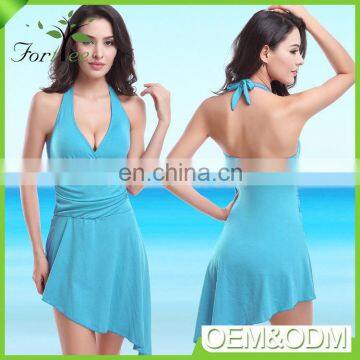 Latest design fashion summer colorful beach dress hot sexy girls bikini swimwear