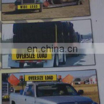 wide load ,oversize load double-sides banner with ropes 14''x72'',made of durable vinyl fabric from wenzhou Fly craft