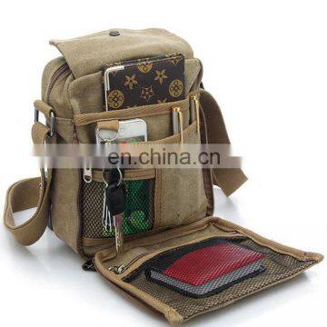 Vintage Canvas School Military Shoulder Bag Messenger Bag Men