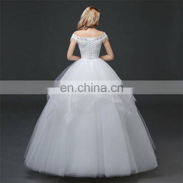 HS1632 2017 Sweetheart Beaded Lace Appliqued Princess Wedding Dresses Bridal Ball Gown photo-3