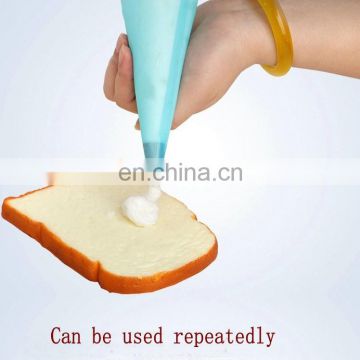 Not easy to breake silicone rubber piping bag for cake cookie making