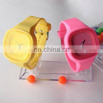 Waterproof silicone strap quartz head wristwatch for thanksgiving gift