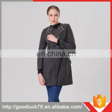 New Arrival Notch Collars Women Coat New Ladies Fashion