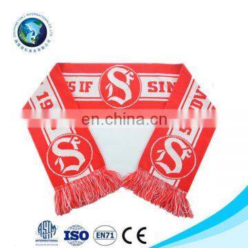 2016 Best Selling Custom Football Knitted Scarves