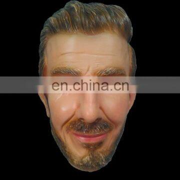 Cute Cosplay Funny Famous People David Latex Mask For Halloween Costume Party