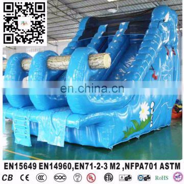 blue inflatable elephant water slide for giant swimming pool for sale