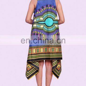 Indian Fashion Women Sleeveless Coats African Print Dashiki Long Kimono Shrug Indian photo-4