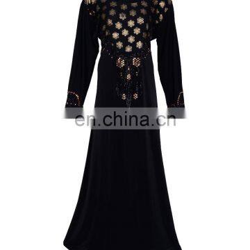 2017 Casual Wear Floral Printed Burkha / Latest Islamic Wear Abaya Burqa For Muslim Wear (dubai Abaya 2017)