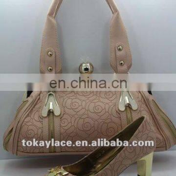 2012 women comfort shoes and handbag