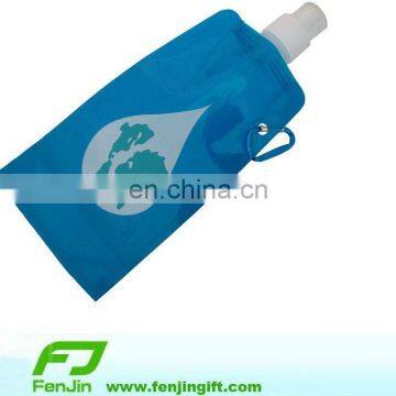 BPA free blue foldable eco bottle