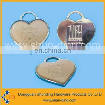 factory custom heart shaped metal badge promotion printing badge pin