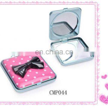 plastic lovely cosmetic mirror with bowknot