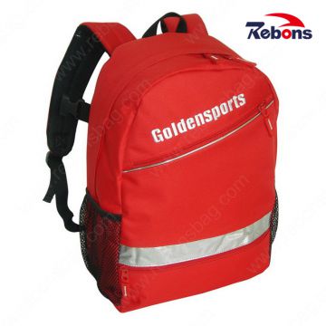 Red 600d Outdoor Travelling Sports Reflective Backpacks