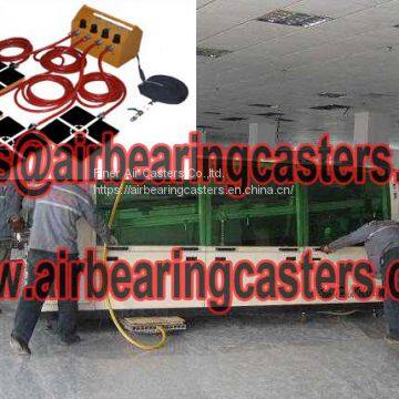 Air bearings for transporting heavy cargo sellers