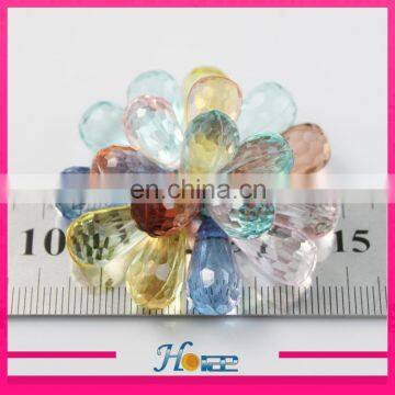 New Fashion Colorful Handmade Acrylic Shoe Flower for Women Shoe Ornaments photo-5