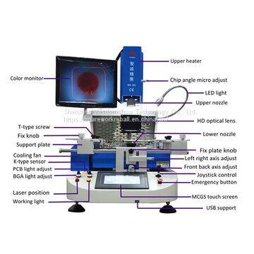 Highly praised automatic rework station bga wds620 with HD split vision