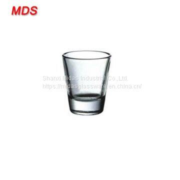 Glassware wholesale irregular shot glasses with thick base for gifts