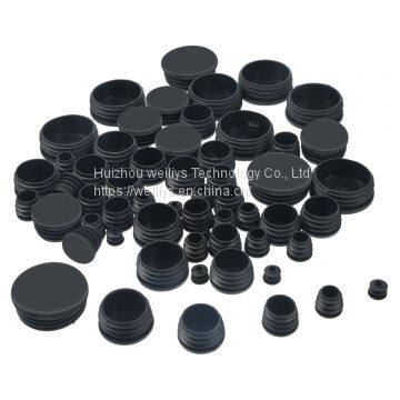 Tube Pipe Plug Black Round Plastic Plugs, Glide Insert End Caps for Chair Table Stool Leg