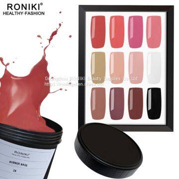 RONIKI RUBBER BASE GEL POLISH,Rubber Base Gel Polish,No Wipe Rubber Base Gel,Nail Art Gel photo-5