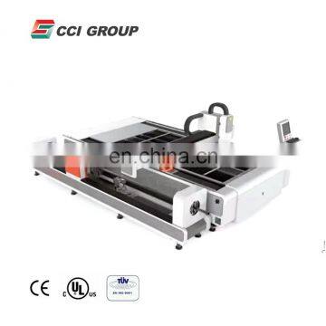 China popular efficient fiber laser cutter as cutting machine for sheet and tube with CE FLC3015TP