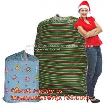 Merry Christmas Santa Claus Pattern Jumbo Bicycle / Bike Sack Gift Bag For Children 60 X 72 inch,Sacks For Extra Large P