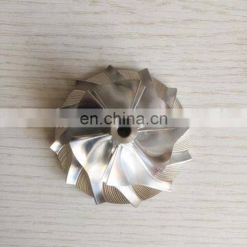 CT10 17291-0L020HF 42.87/62.00mm 6+6 blades turbo milling/aluminum 2618/billet compressor wheel for Upgrade 17201-0L020