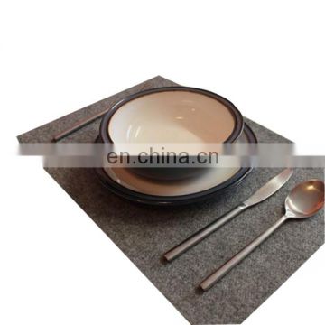 Grey durable place mat set table mat for hotel deco