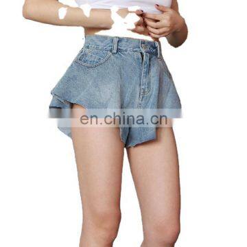 TWOTWINSTYLE Sexy High Waist Pocket Loose Jean Shorts Women women 2020