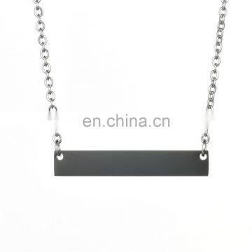 DIY Necklace Women Name Necklace Jewelry Stainless Steel Bar Necklace Jewelry photo-3