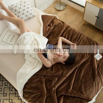 Explosive winter thick coral fleece warm air conditioning nap flannel blanket