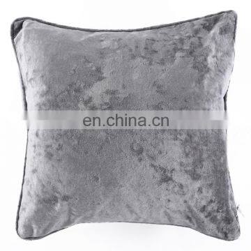 Promotion Factory Price Provide Home Decor Crushed Velvet Silver Pillows Cushion In Stock