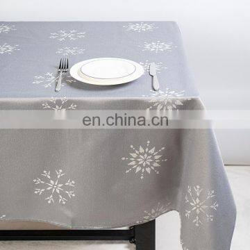 New Design Snowflake Pattern Table Clothes Wholesale Christmas Table Cloth photo-3