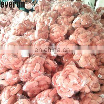 100%polyester Tube Hollowfiber Filled Machine Washable Super Giant Chunky Knot Cushion Stress Ball Pillow Blanket photo-4
